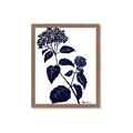 Picture of Blue Flower on White I _GroupedProduct_Rectangle_Portrait_Framed_Matted_