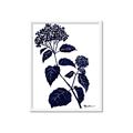 Picture of Blue Flower on White I _GroupedProduct_Rectangle_Portrait_Framed_Matted_