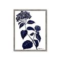 Picture of Blue Flower on White I _GroupedProduct_Rectangle_Portrait_Framed_Matted_