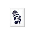 Picture of Blue Flower on White I _GroupedProduct_Rectangle_Portrait_Framed_Matted_