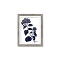 Picture of Blue Flower on White I _GroupedProduct_Rectangle_Portrait_Framed_Matted_