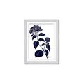 Picture of Blue Flower on White I _GroupedProduct_Rectangle_Portrait_Framed_Matted_