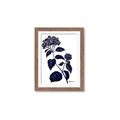 Picture of Blue Flower on White I _GroupedProduct_Rectangle_Portrait_Framed_Matted_