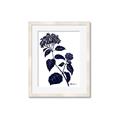 Picture of Blue Flower on White I _GroupedProduct_Rectangle_Portrait_Framed_Matted_