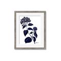 Picture of Blue Flower on White I _GroupedProduct_Rectangle_Portrait_Framed_Matted_