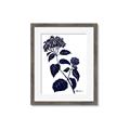 Picture of Blue Flower on White I _GroupedProduct_Rectangle_Portrait_Framed_Matted_