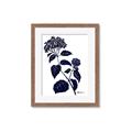 Picture of Blue Flower on White I _GroupedProduct_Rectangle_Portrait_Framed_Matted_