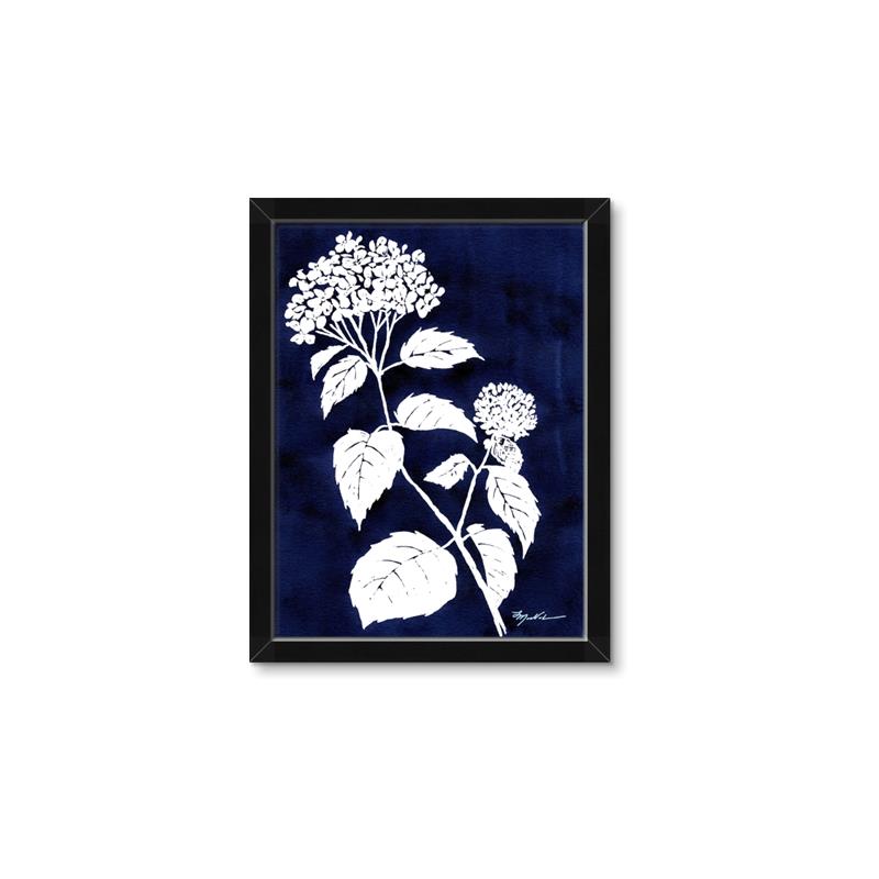 Picture of Flower on Blue II  _GroupedProduct_Rectangle_Portrait_Framed_Matted_