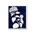 Picture of Flower on Blue II  _GroupedProduct_Rectangle_Portrait_Framed_Matted_