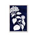 Picture of Flower on Blue II  _GroupedProduct_Rectangle_Portrait_Framed_Matted_