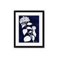Picture of Flower on Blue II  _GroupedProduct_Rectangle_Portrait_Framed_Matted_