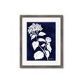 Picture of Flower on Blue II  _GroupedProduct_Rectangle_Portrait_Framed_Matted_
