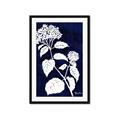 Picture of Flower on Blue II  _GroupedProduct_Rectangle_Portrait_Framed_Matted_