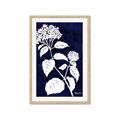 Picture of Flower on Blue II  _GroupedProduct_Rectangle_Portrait_Framed_Matted_