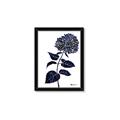 Picture of Blue Flower on White II  _GroupedProduct_Rectangle_Portrait_Framed_Matted_