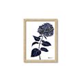 Picture of Blue Flower on White II  _GroupedProduct_Rectangle_Portrait_Framed_Matted_