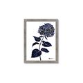 Picture of Blue Flower on White II  _GroupedProduct_Rectangle_Portrait_Framed_Matted_