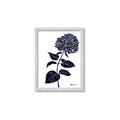 Picture of Blue Flower on White II  _GroupedProduct_Rectangle_Portrait_Framed_Matted_