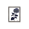 Picture of Blue Flower on White II  _GroupedProduct_Rectangle_Portrait_Framed_Matted_