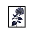 Picture of Blue Flower on White II  _GroupedProduct_Rectangle_Portrait_Framed_Matted_