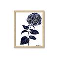 Picture of Blue Flower on White II  _GroupedProduct_Rectangle_Portrait_Framed_Matted_