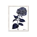Picture of Blue Flower on White II  _GroupedProduct_Rectangle_Portrait_Framed_Matted_