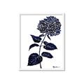 Picture of Blue Flower on White II  _GroupedProduct_Rectangle_Portrait_Framed_Matted_