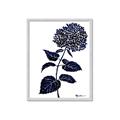 Picture of Blue Flower on White II  _GroupedProduct_Rectangle_Portrait_Framed_Matted_