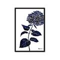Picture of Blue Flower on White II  _GroupedProduct_Rectangle_Portrait_Framed_Matted_
