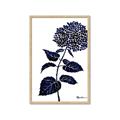 Picture of Blue Flower on White II  _GroupedProduct_Rectangle_Portrait_Framed_Matted_