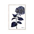 Picture of Blue Flower on White II  _GroupedProduct_Rectangle_Portrait_Framed_Matted_