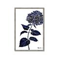 Picture of Blue Flower on White II  _GroupedProduct_Rectangle_Portrait_Framed_Matted_