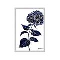Picture of Blue Flower on White II  _GroupedProduct_Rectangle_Portrait_Framed_Matted_