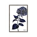 Picture of Blue Flower on White II  _GroupedProduct_Rectangle_Portrait_Framed_Matted_