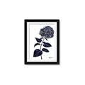 Picture of Blue Flower on White II  _GroupedProduct_Rectangle_Portrait_Framed_Matted_