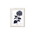 Picture of Blue Flower on White II  _GroupedProduct_Rectangle_Portrait_Framed_Matted_