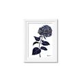 Picture of Blue Flower on White II  _GroupedProduct_Rectangle_Portrait_Framed_Matted_