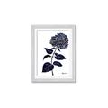 Picture of Blue Flower on White II  _GroupedProduct_Rectangle_Portrait_Framed_Matted_