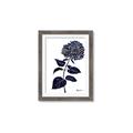 Picture of Blue Flower on White II  _GroupedProduct_Rectangle_Portrait_Framed_Matted_
