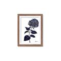 Picture of Blue Flower on White II  _GroupedProduct_Rectangle_Portrait_Framed_Matted_