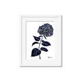 Picture of Blue Flower on White II  _GroupedProduct_Rectangle_Portrait_Framed_Matted_