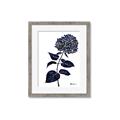 Picture of Blue Flower on White II  _GroupedProduct_Rectangle_Portrait_Framed_Matted_