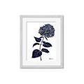 Picture of Blue Flower on White II  _GroupedProduct_Rectangle_Portrait_Framed_Matted_