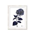 Picture of Blue Flower on White II  _GroupedProduct_Rectangle_Portrait_Framed_Matted_