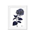 Picture of Blue Flower on White II  _GroupedProduct_Rectangle_Portrait_Framed_Matted_