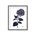 Picture of Blue Flower on White II  _GroupedProduct_Rectangle_Portrait_Framed_Matted_