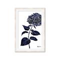 Picture of Blue Flower on White II  _GroupedProduct_Rectangle_Portrait_Framed_Matted_
