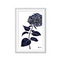 Picture of Blue Flower on White II  _GroupedProduct_Rectangle_Portrait_Framed_Matted_