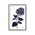 Picture of Blue Flower on White II  _GroupedProduct_Rectangle_Portrait_Framed_Matted_