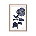 Picture of Blue Flower on White II  _GroupedProduct_Rectangle_Portrait_Framed_Matted_
